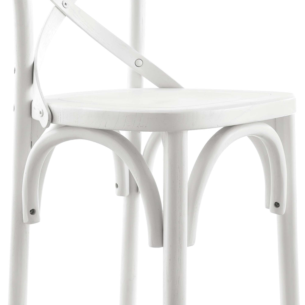 Gear Counter Stool - White (EEI-5562-WHI)