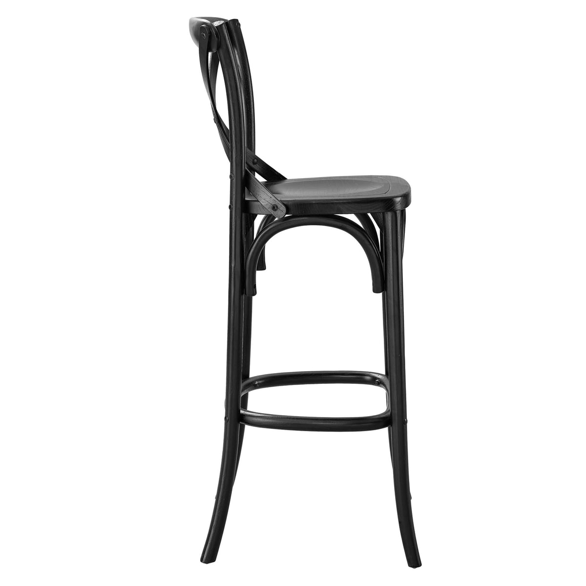 Gear Bar Stool - Black (EEI-5563-BLK)