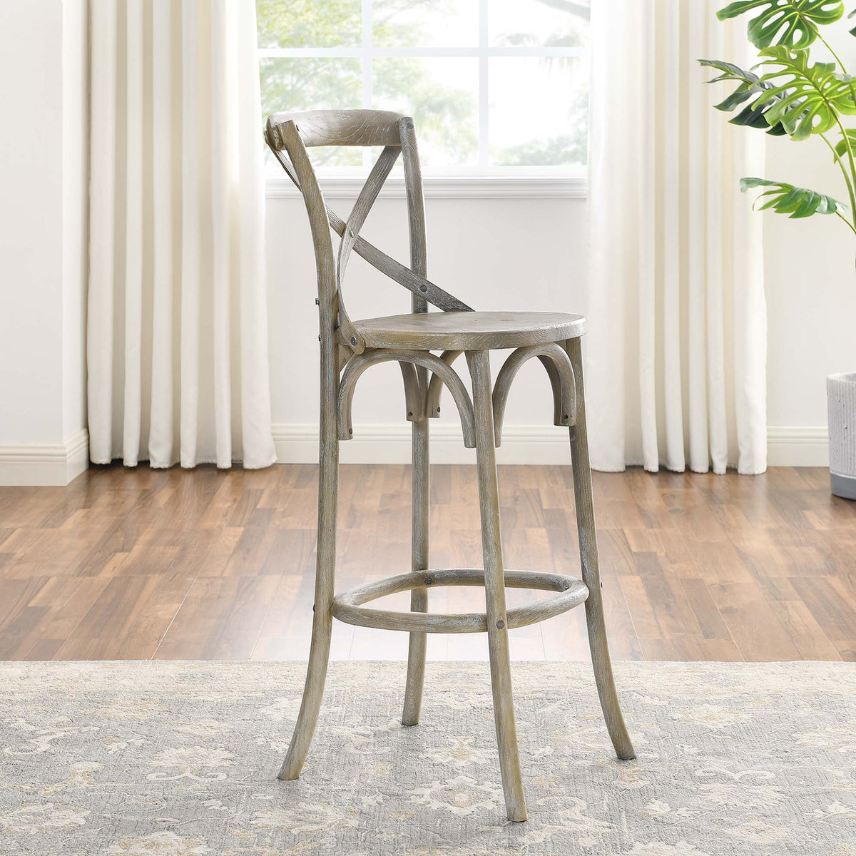 Gear Bar Stool - Gray (EEI-5563-GRY)