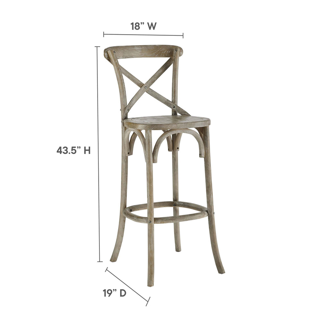 Gear Bar Stool - Gray (EEI-5563-GRY)