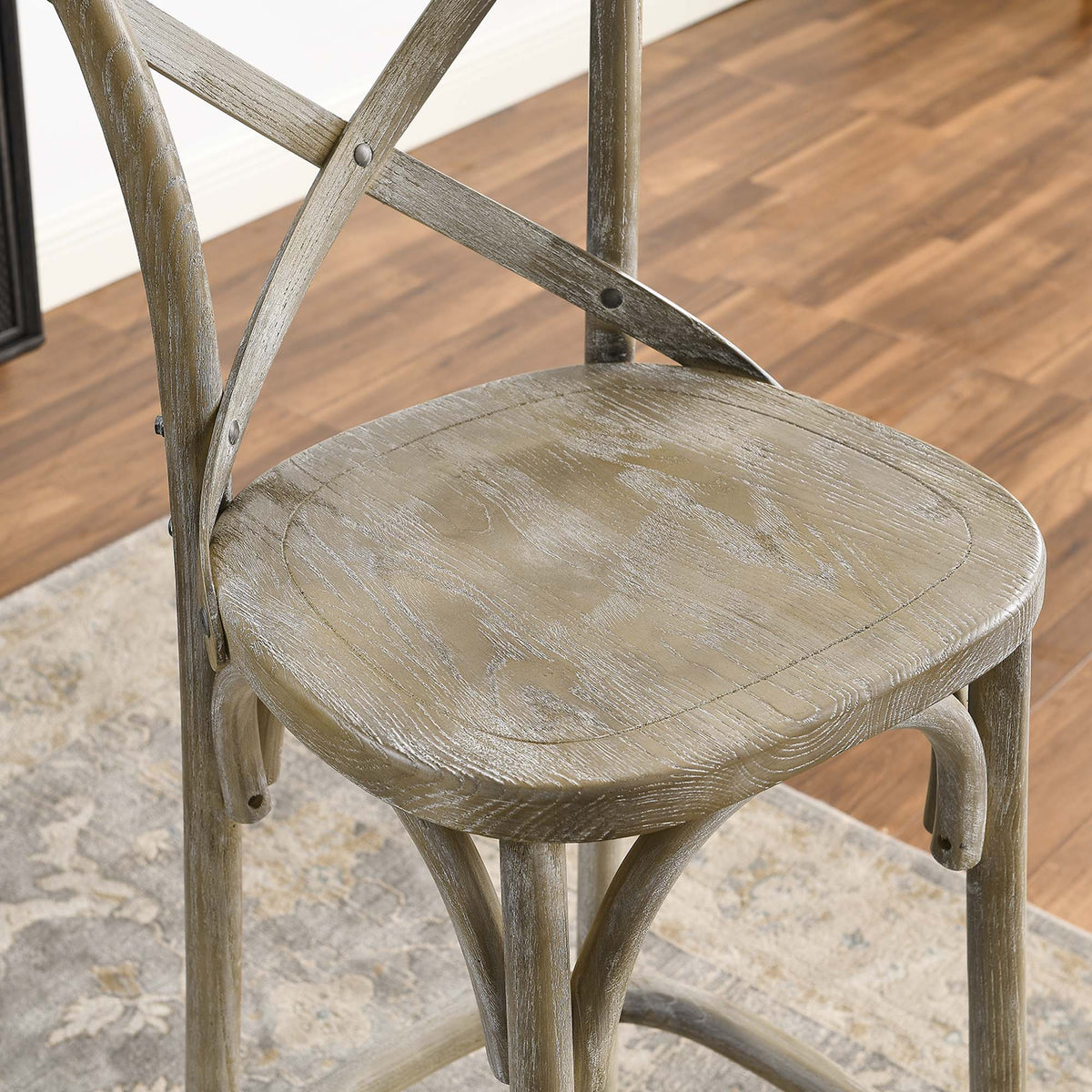 Gear Bar Stool - Gray (EEI-5563-GRY)