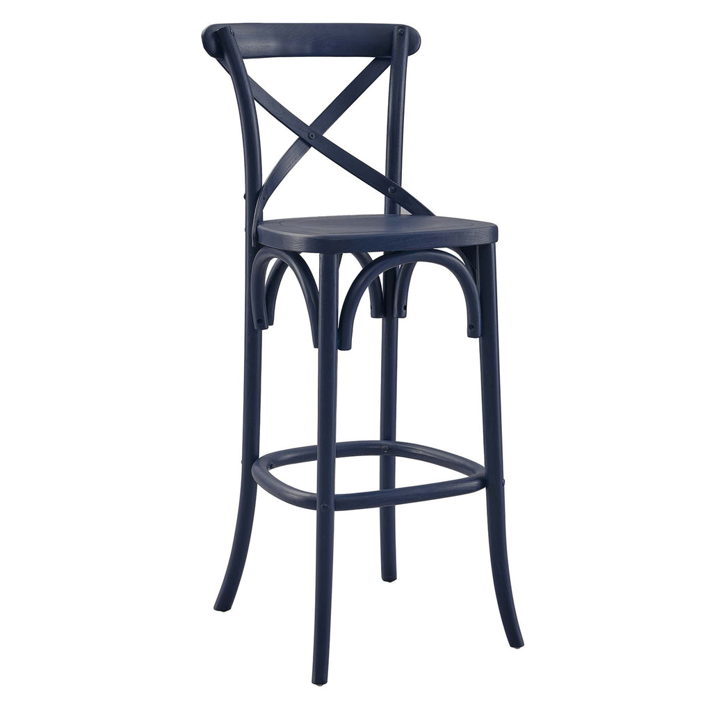 Gear Bar Stool - Midnight Blue (EEI-5563-MID)