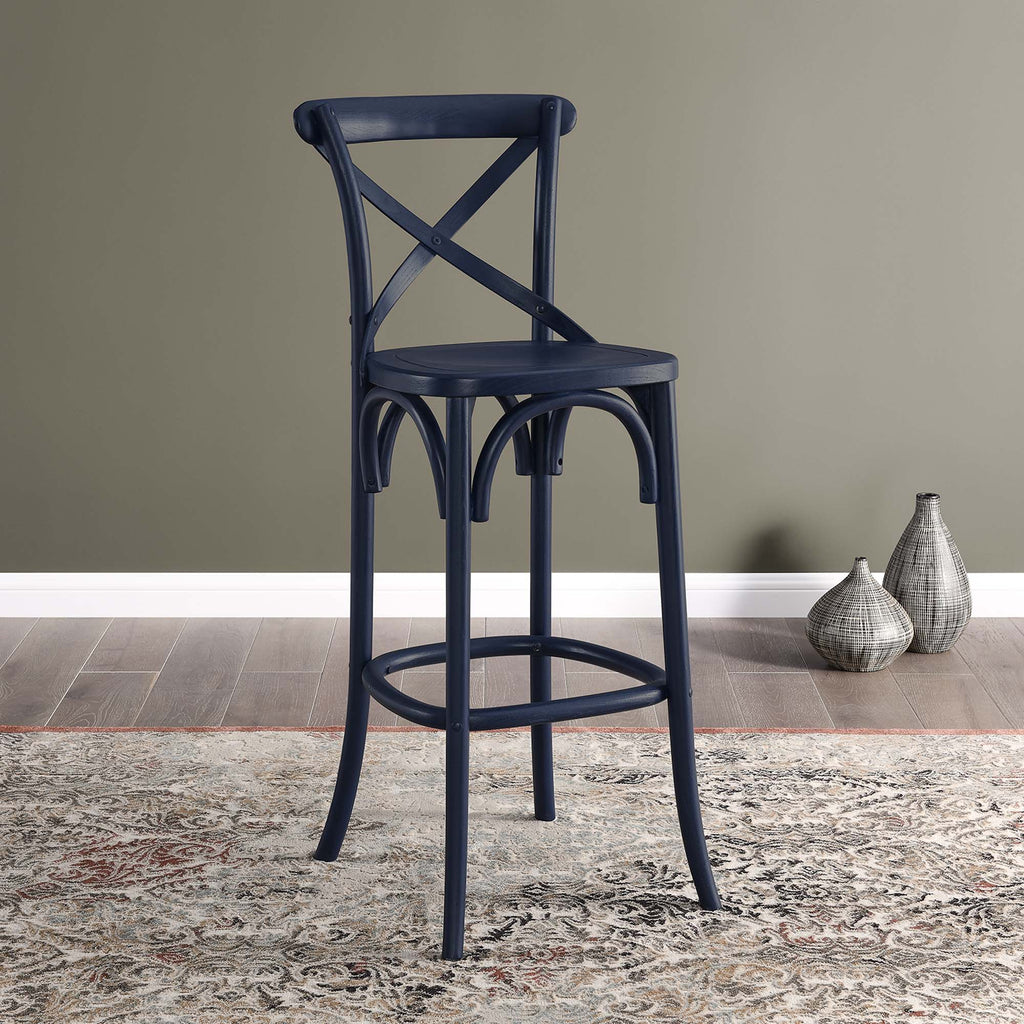 Gear Bar Stool - Midnight Blue (EEI-5563-MID)