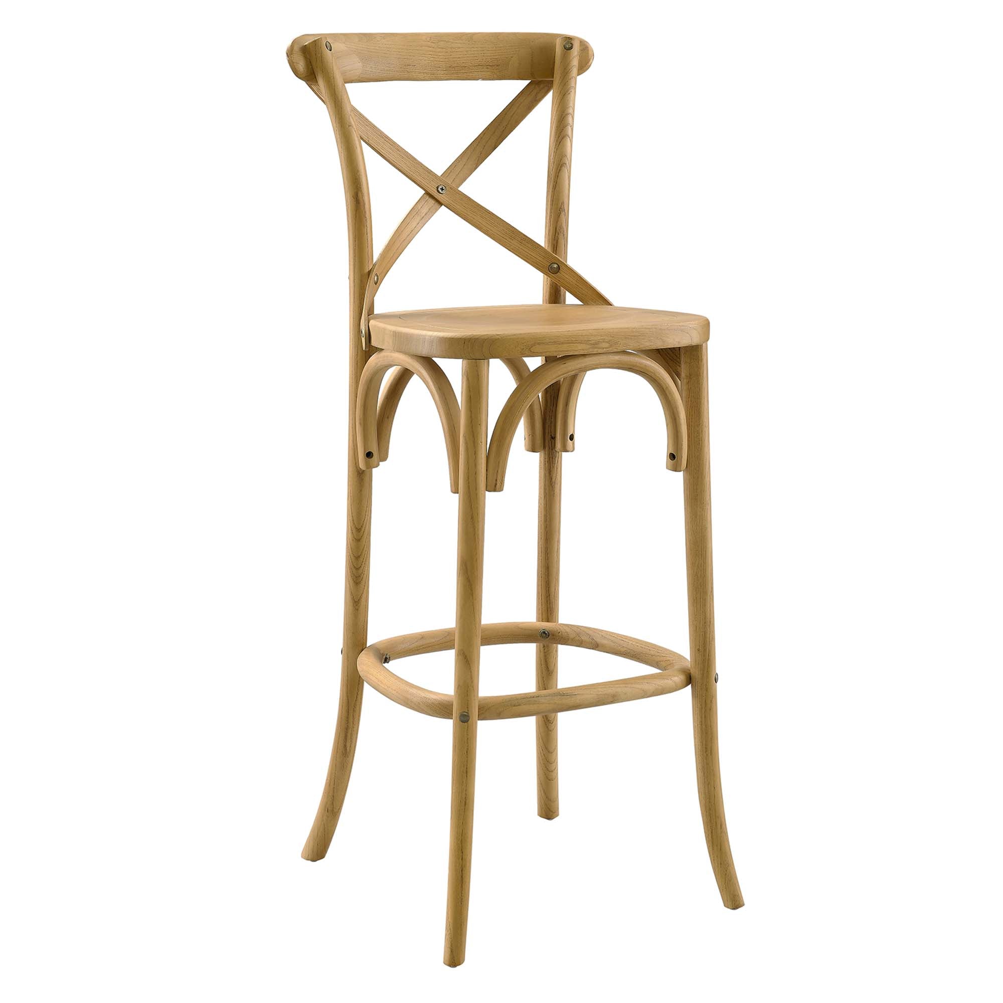 Gear Bar Stool - Natural (EEI-5563-NAT)