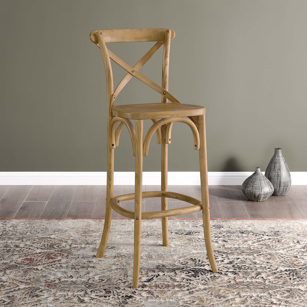 Gear Bar Stool - Natural (EEI-5563-NAT)