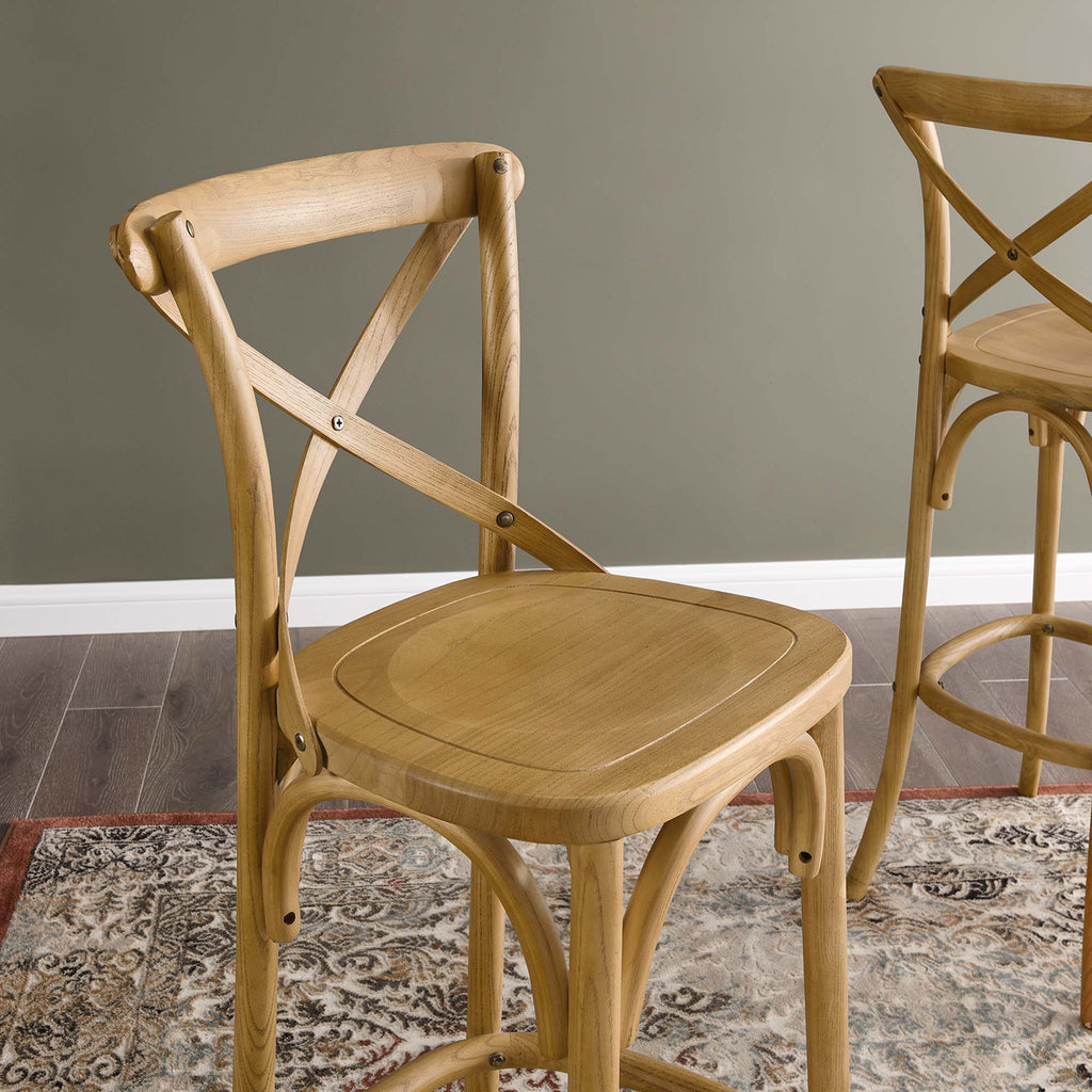 Gear Bar Stool - Natural (EEI-5563-NAT)