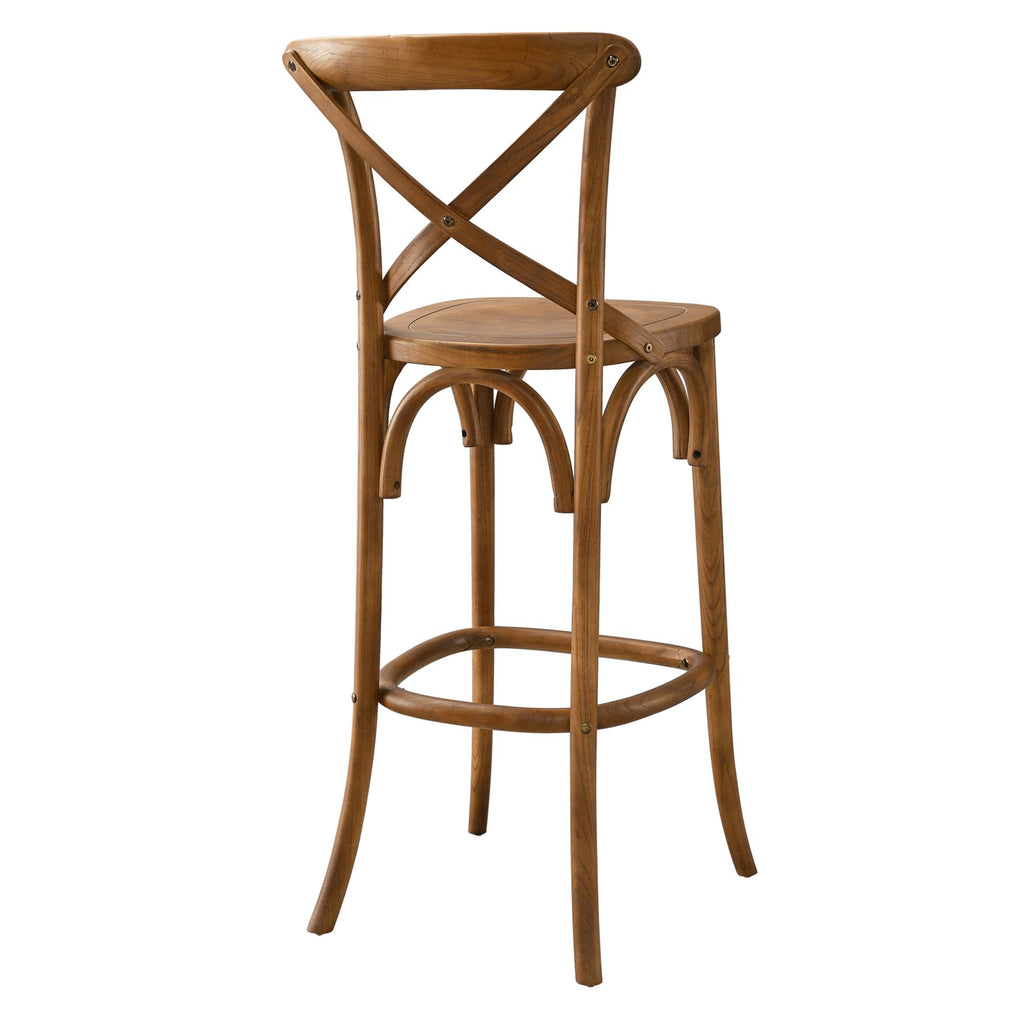 Gear Bar Stool - Walnut (EEI-5563-WAL)
