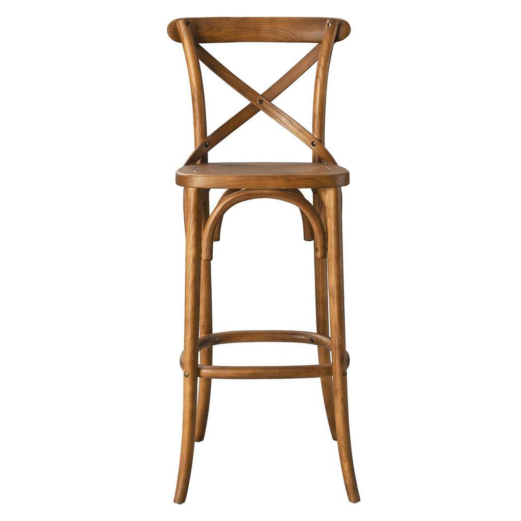 Gear Bar Stool - Walnut (EEI-5563-WAL)