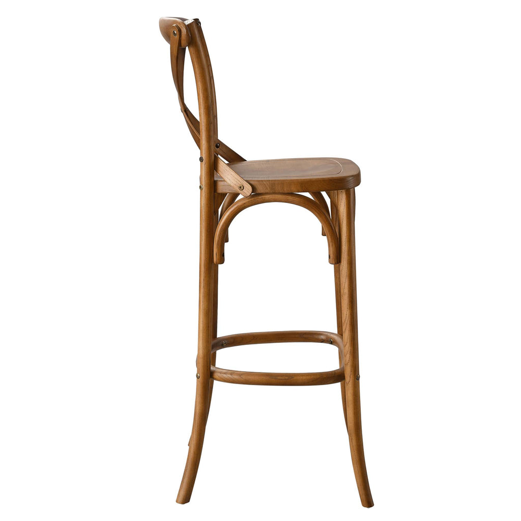 Gear Bar Stool - Walnut (EEI-5563-WAL)