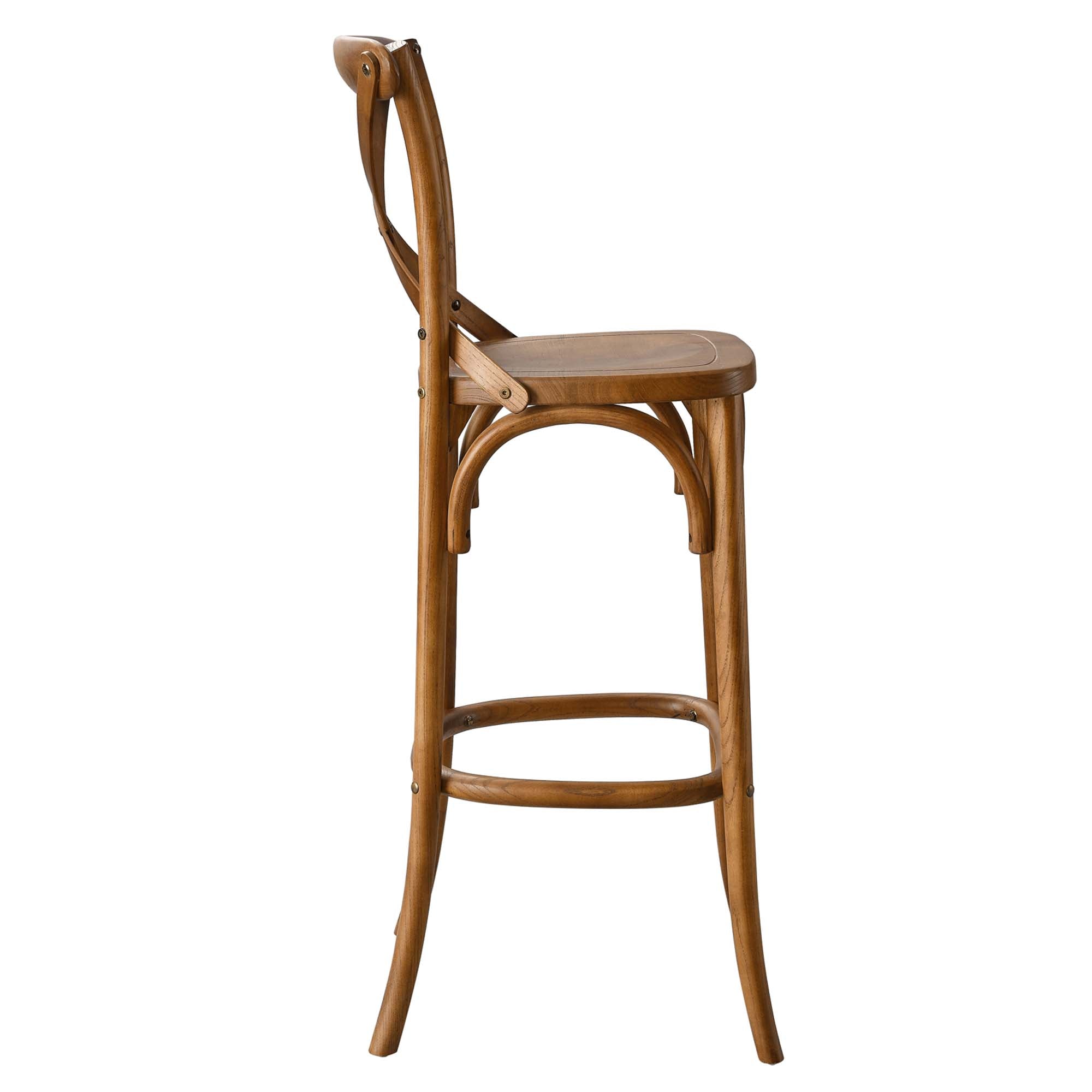 Gear Bar Stool - Walnut (EEI-5563-WAL)