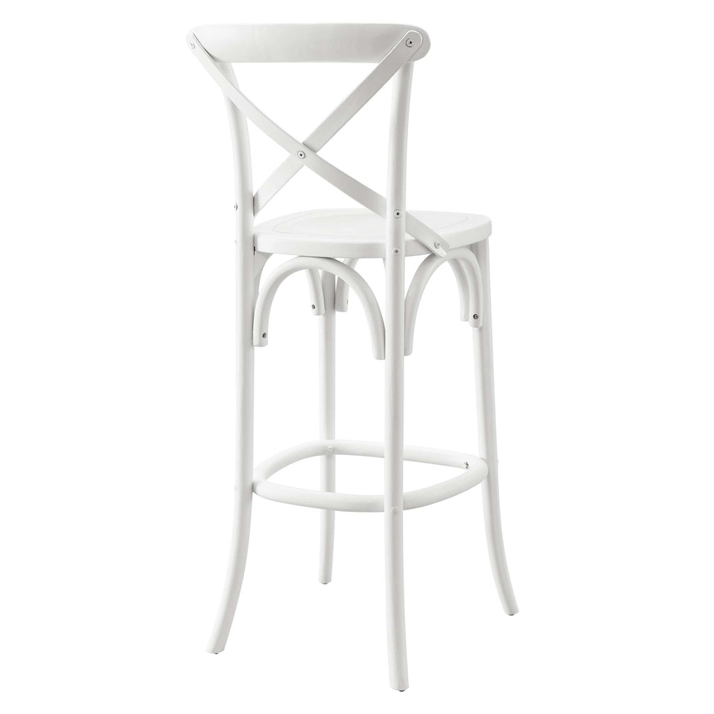 Gear Bar Stool - White (EEI-5563-WHI)
