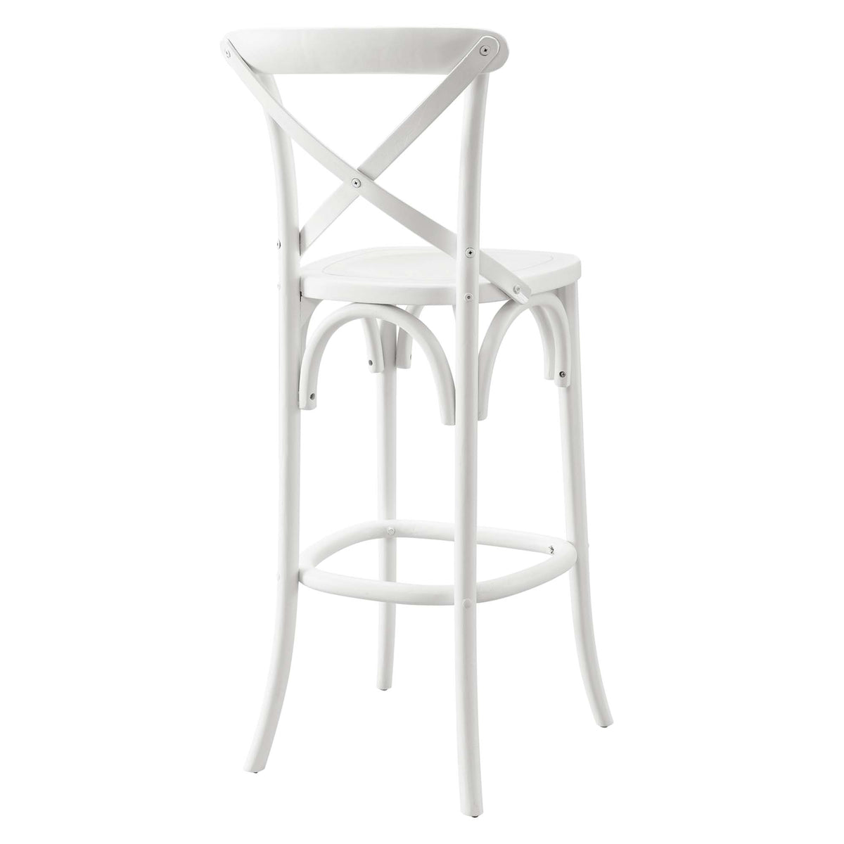 Gear Bar Stool - White (EEI-5563-WHI)