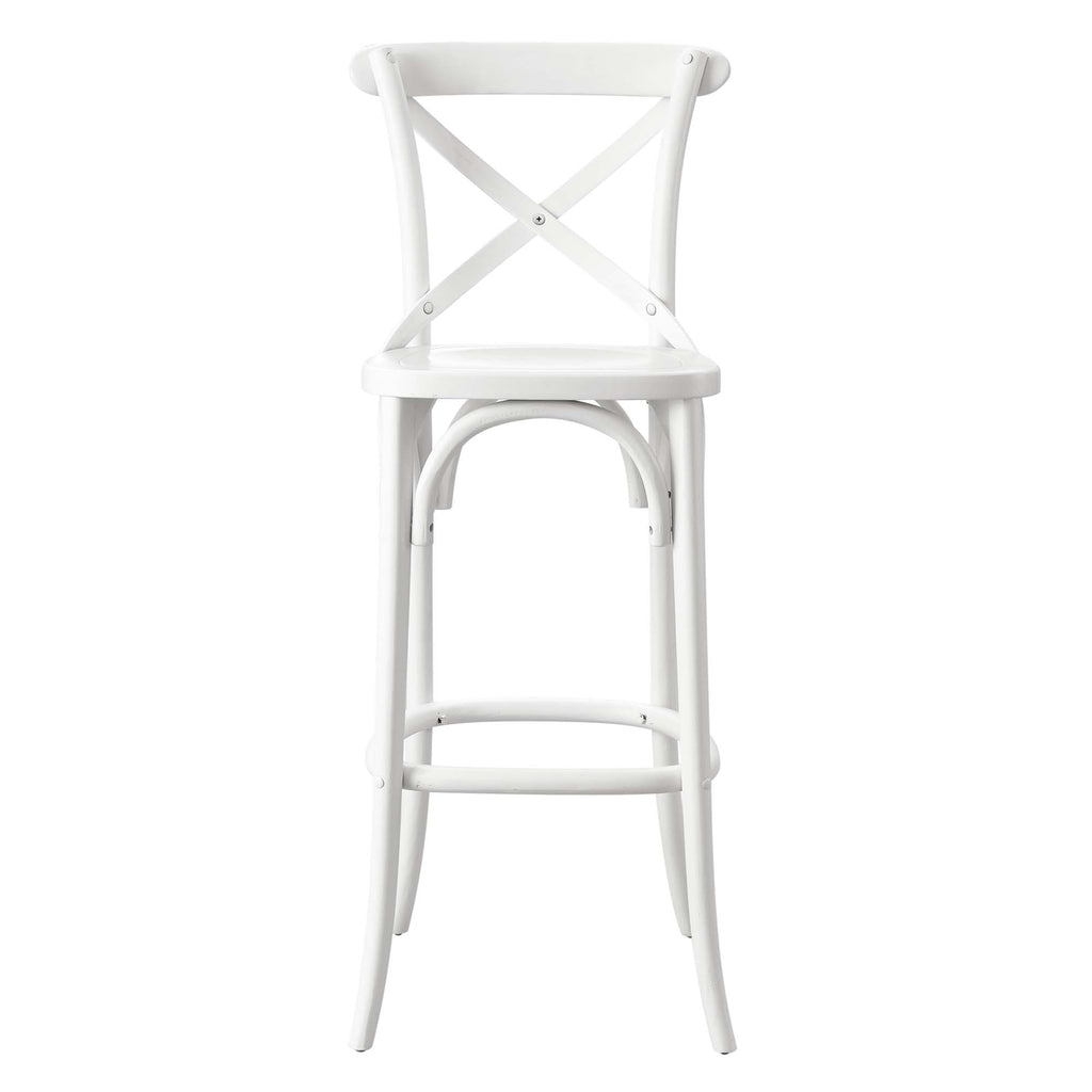 Gear Bar Stool - White (EEI-5563-WHI)