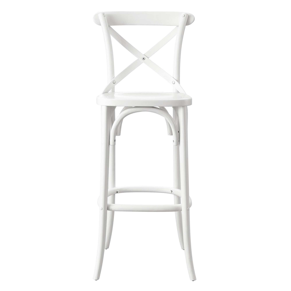 Gear Bar Stool - White (EEI-5563-WHI)