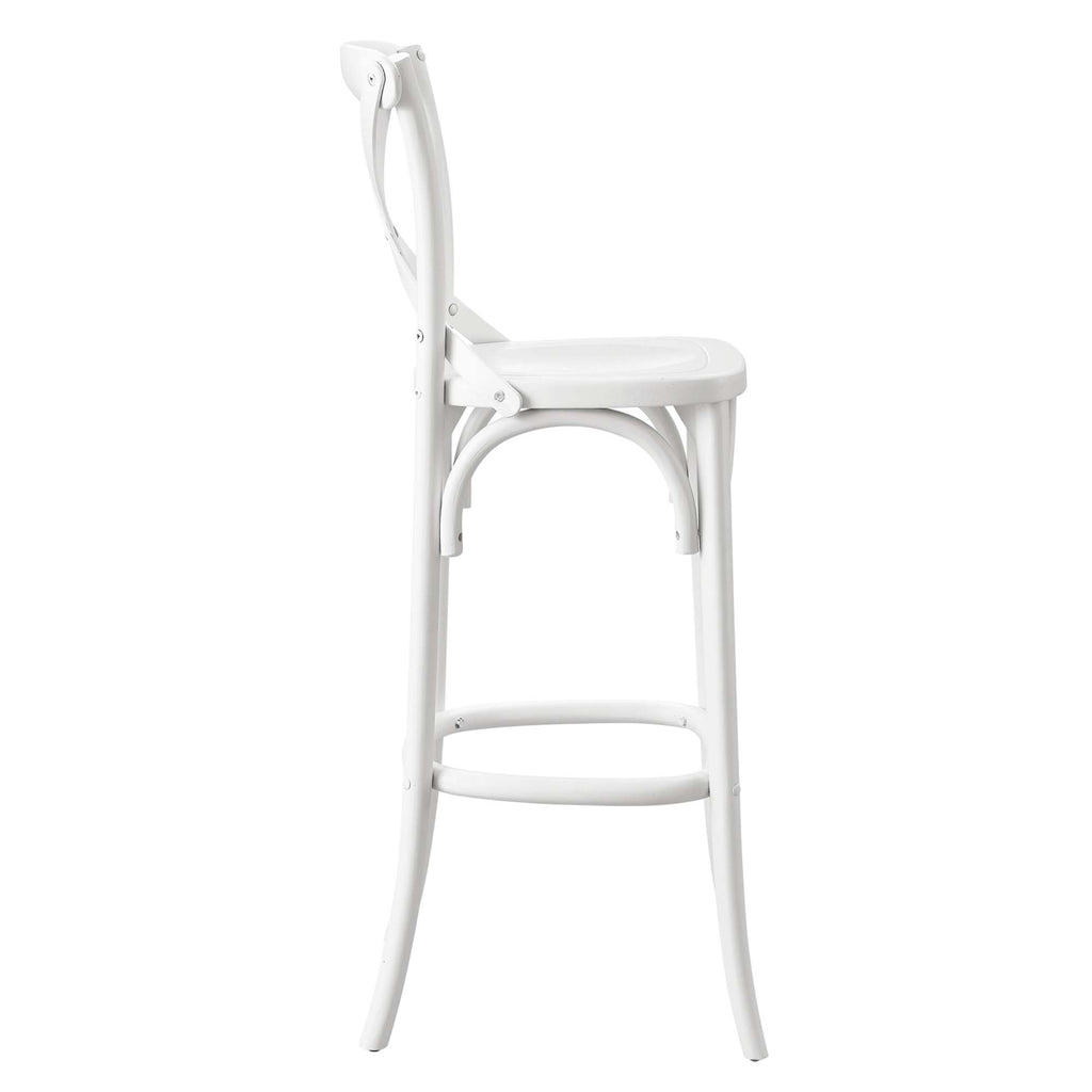 Gear Bar Stool - White (EEI-5563-WHI)