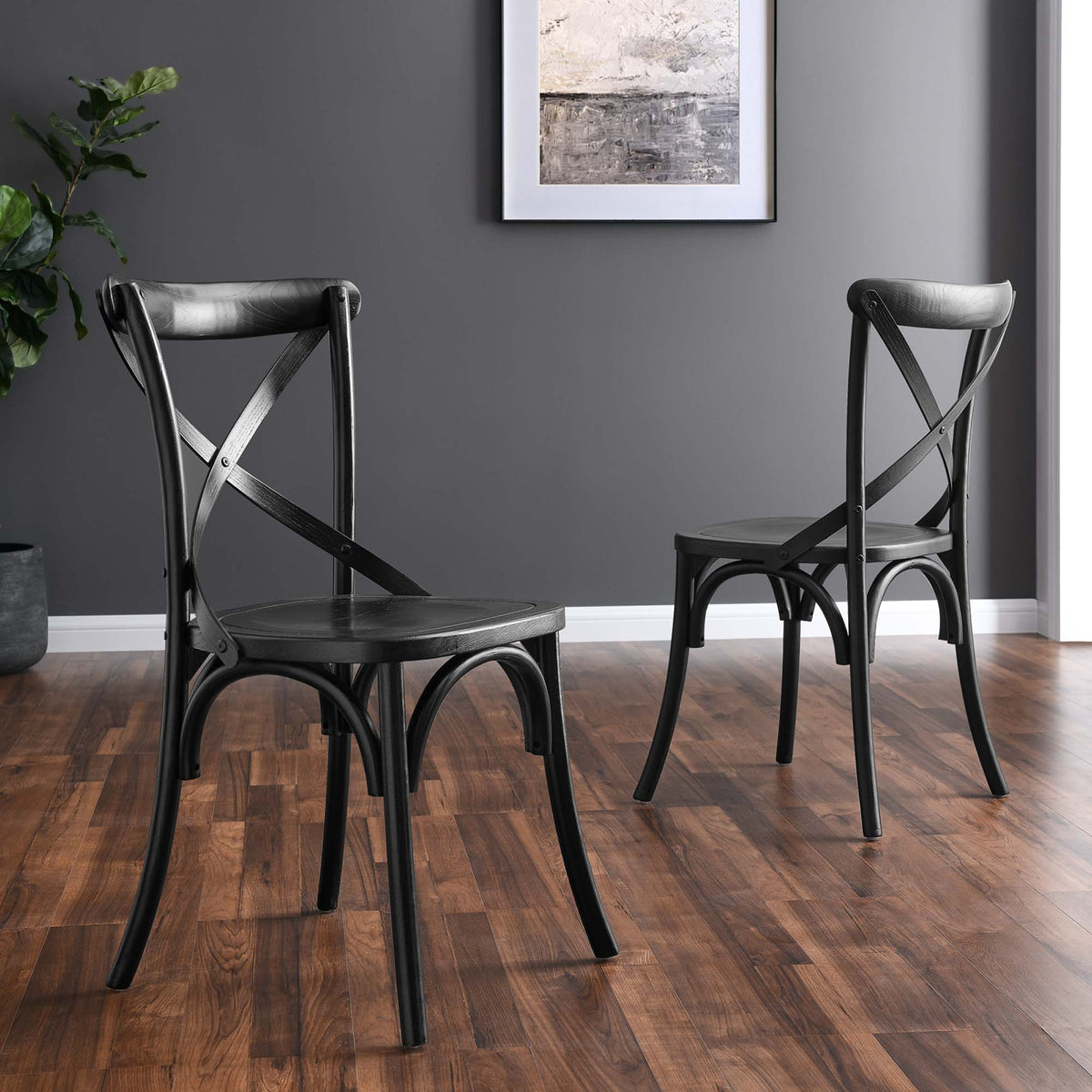 Gear Dining Side Chair - Black (EEI-5564-BLK)