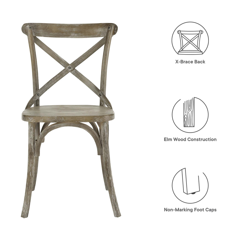 Gear Dining Side Chair - Gray (EEI-5564-GRY)
