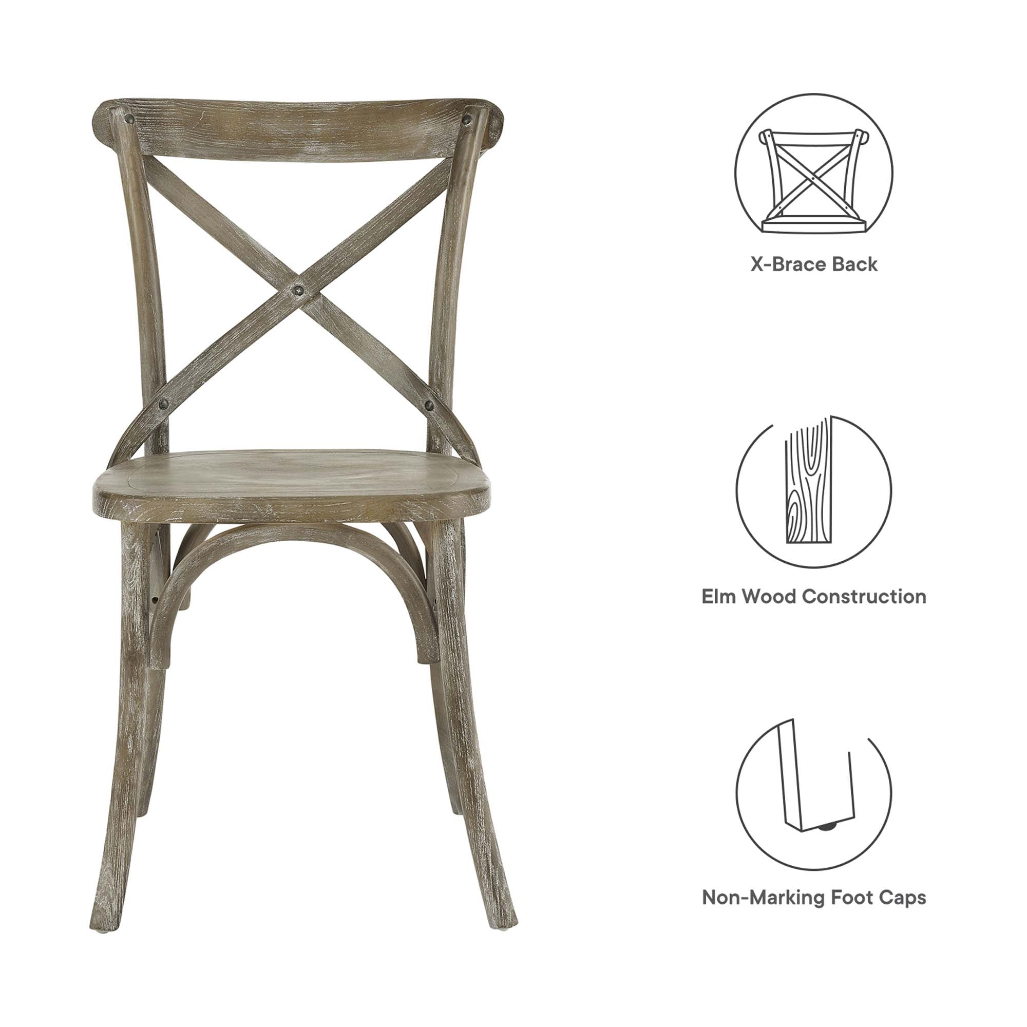 Gear Dining Side Chair - Gray (EEI-5564-GRY)