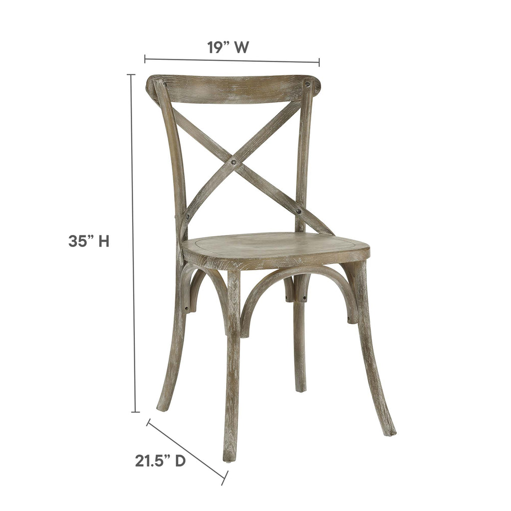 Gear Dining Side Chair - Gray (EEI-5564-GRY)