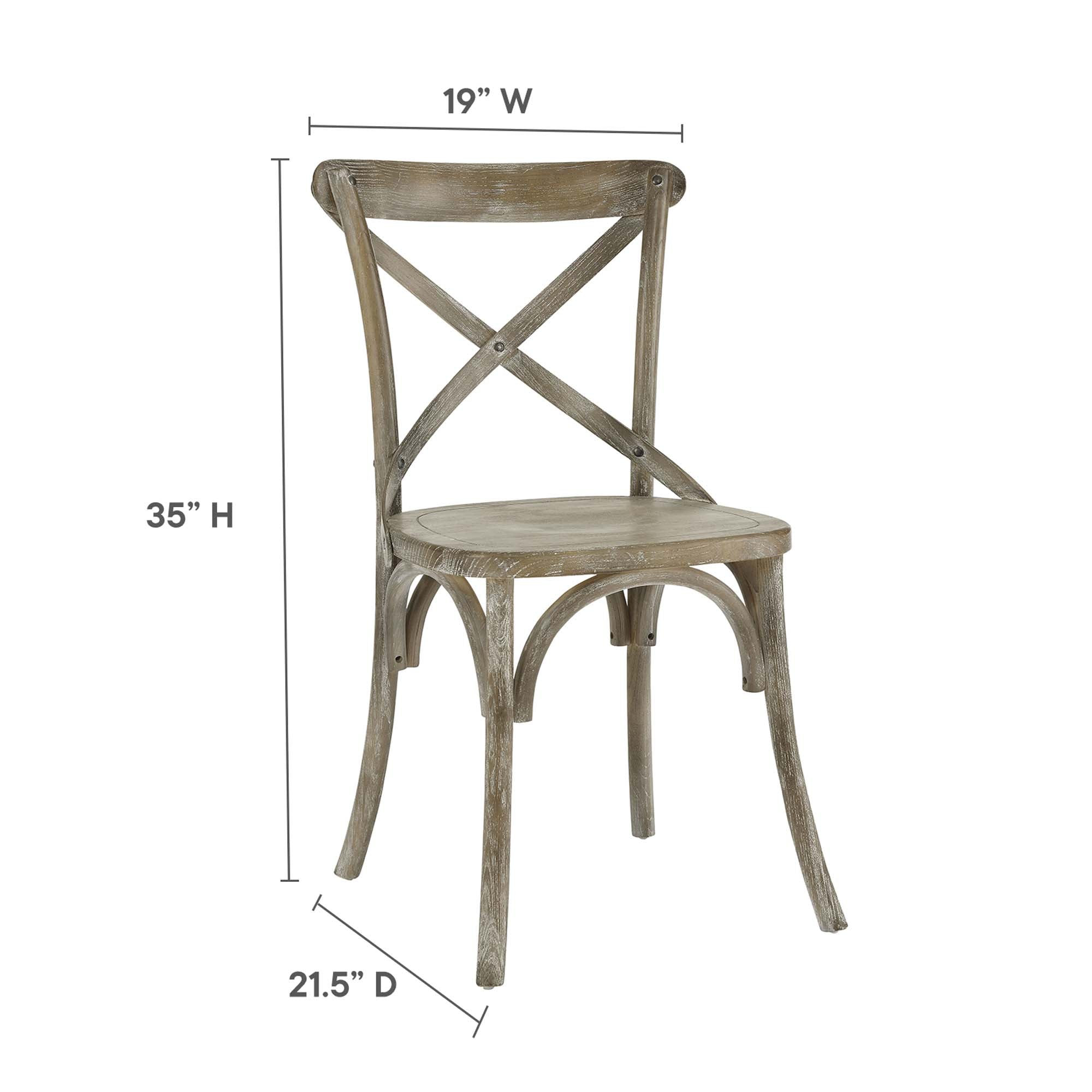 Gear Dining Side Chair - Gray (EEI-5564-GRY)