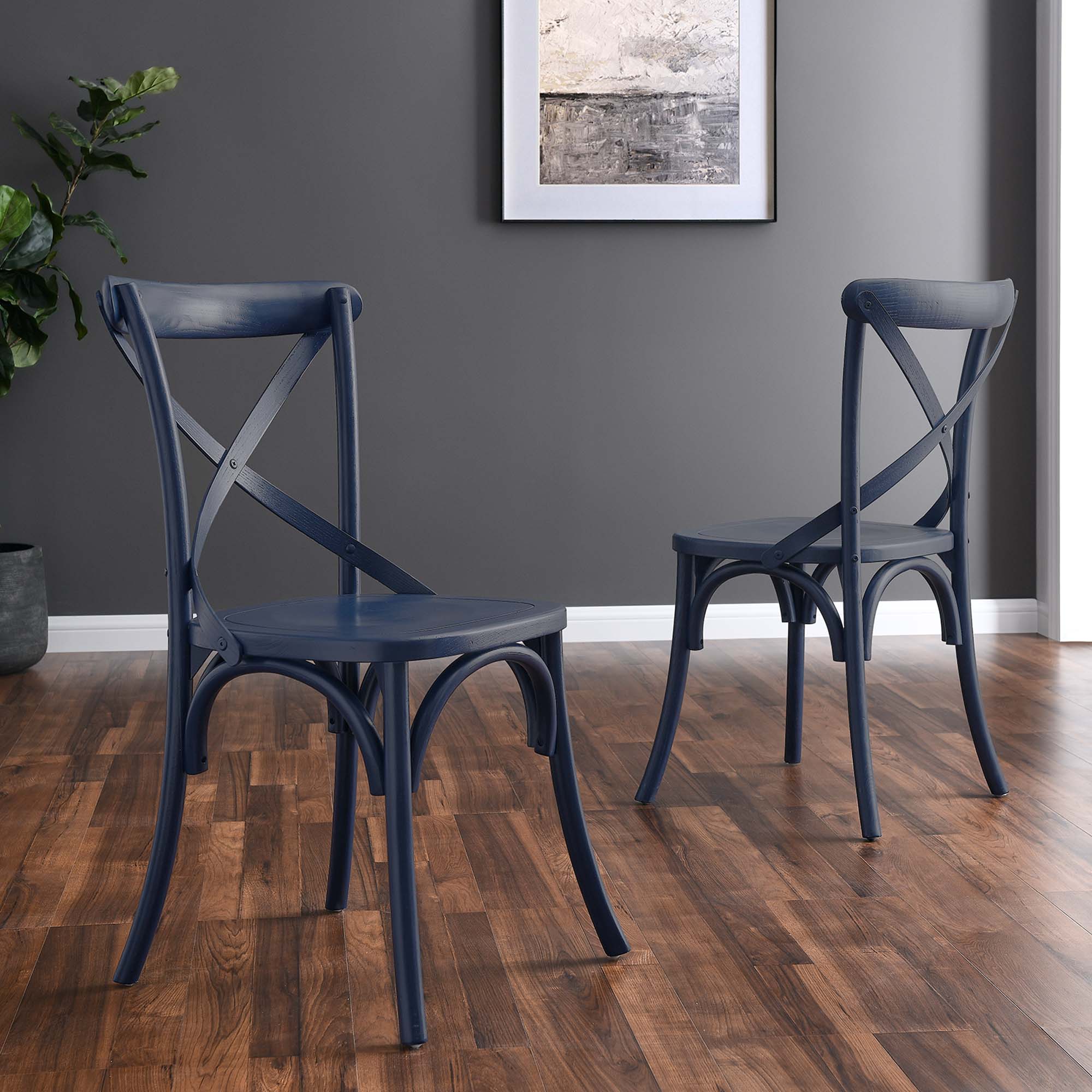 Gear Dining Side Chair - Midnight Blue (EEI-5564-MID)