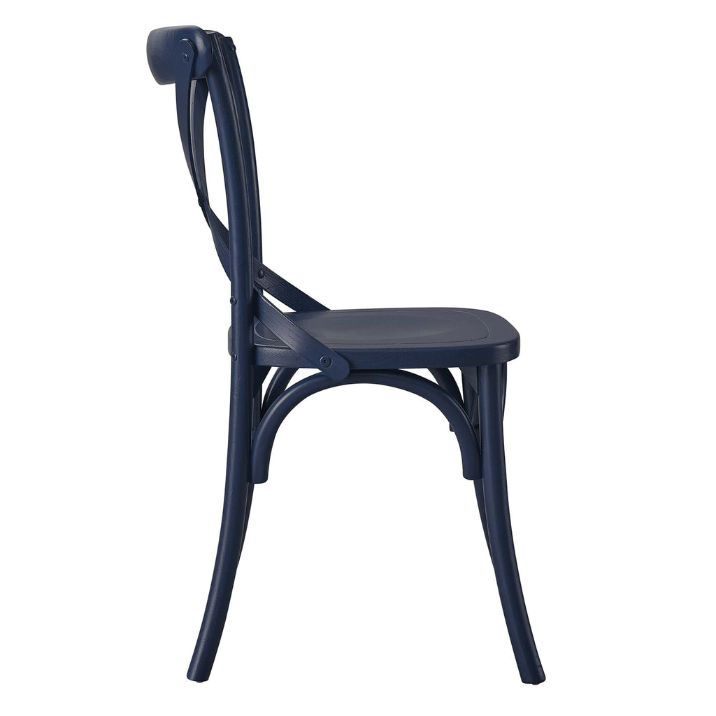 Gear Dining Side Chair - Midnight Blue (EEI-5564-MID)