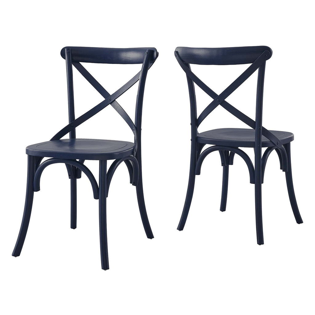 Gear Dining Side Chair - Midnight Blue (EEI-5564-MID)