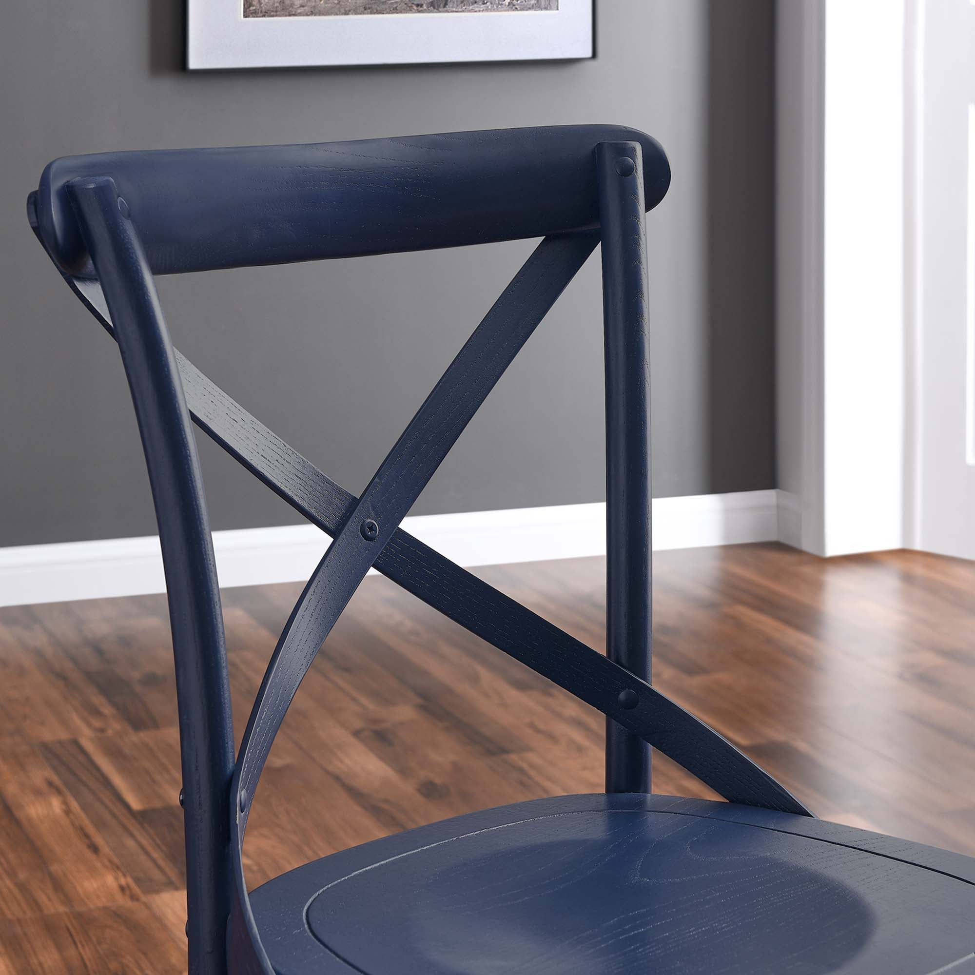 Gear Dining Side Chair - Midnight Blue (EEI-5564-MID)
