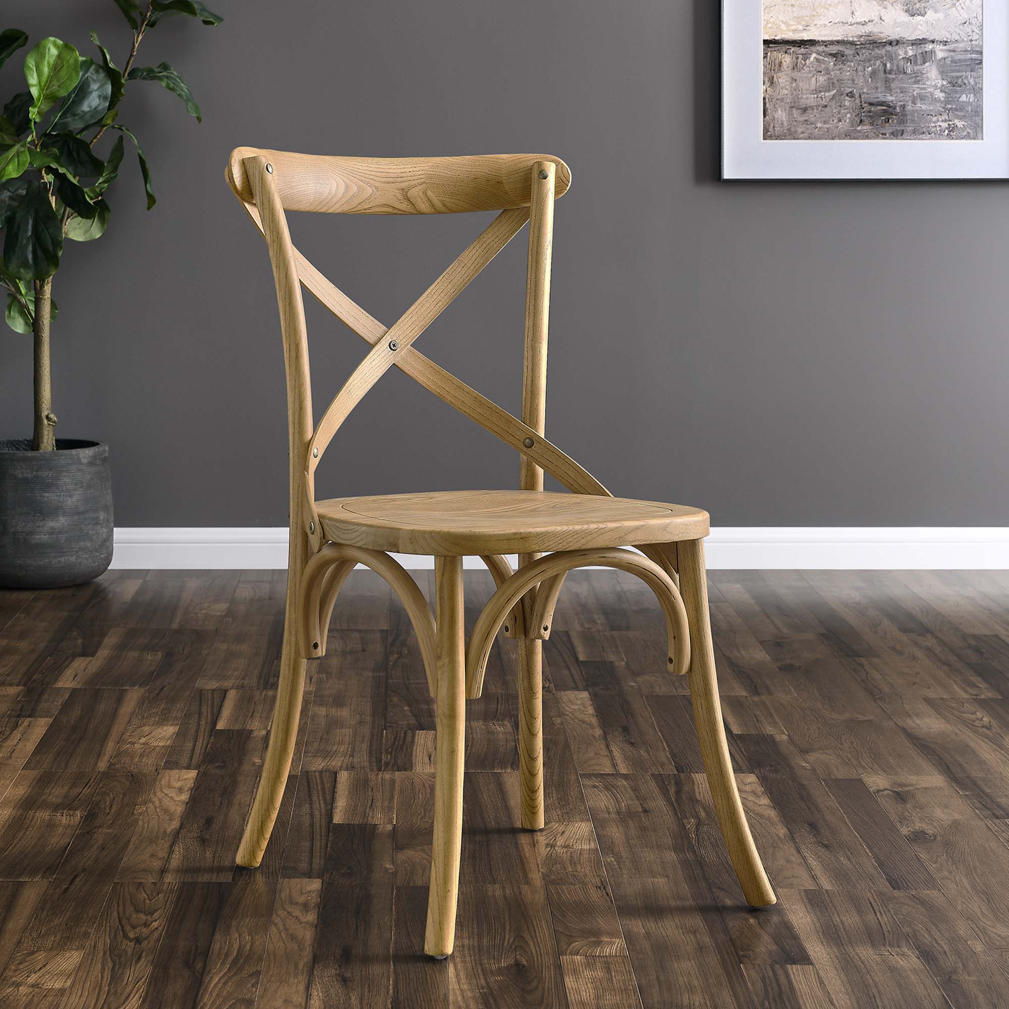 Gear Dining Side Chair - Natural (EEI-5564-NAT)