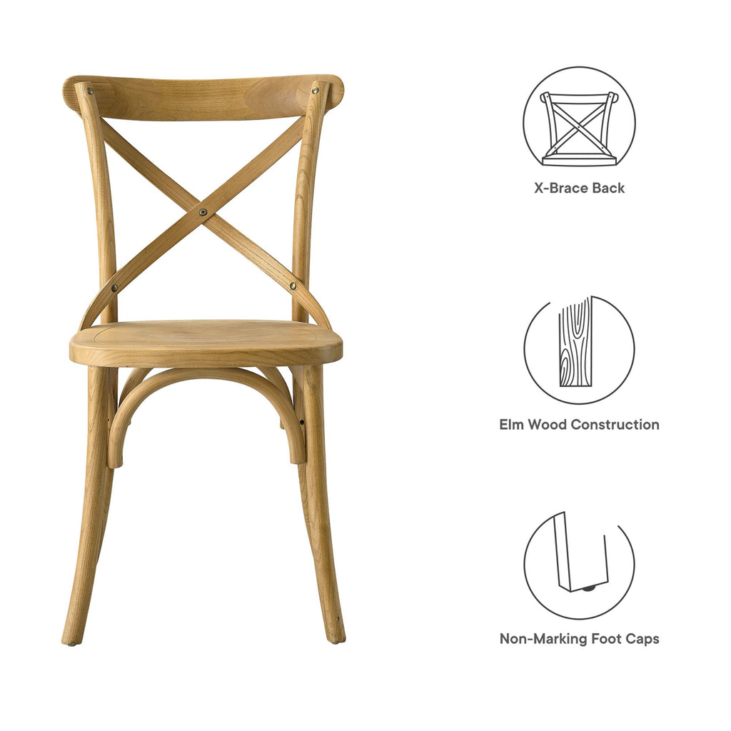 Gear Dining Side Chair - Natural (EEI-5564-NAT)