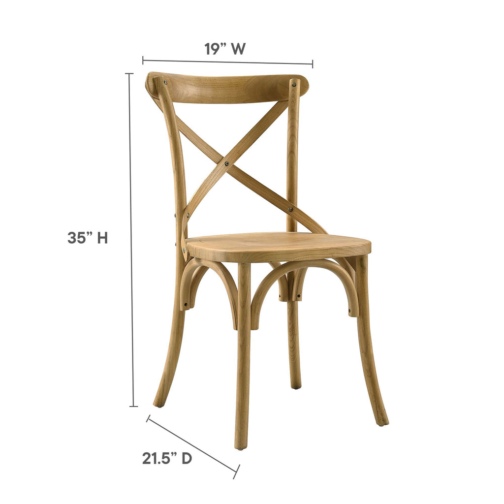 Gear Dining Side Chair - Natural (EEI-5564-NAT)