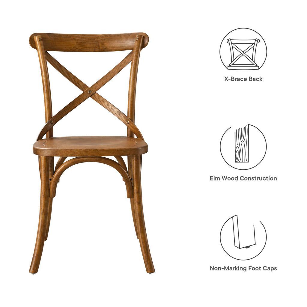 Gear Dining Side Chair - Walnut (EEI-5564-WAL)