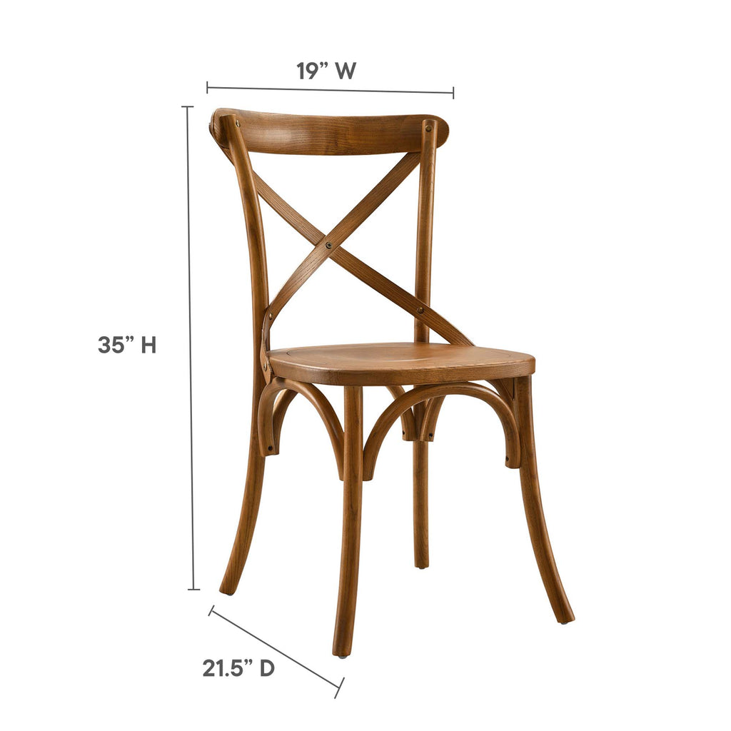 Gear Dining Side Chair - Walnut (EEI-5564-WAL)