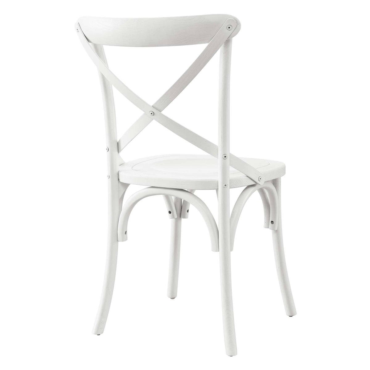 Gear Dining Side Chair - White (EEI-5564-WHI)