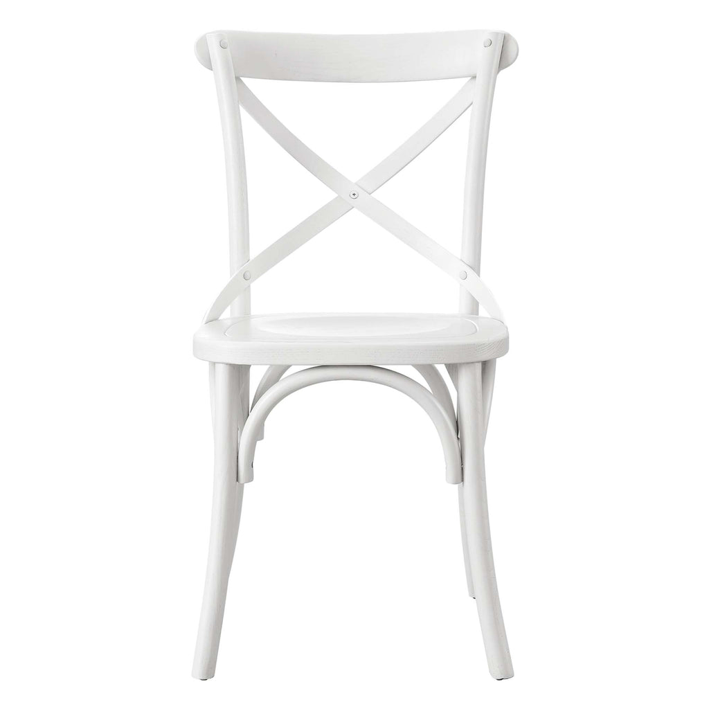 Gear Dining Side Chair - White (EEI-5564-WHI)