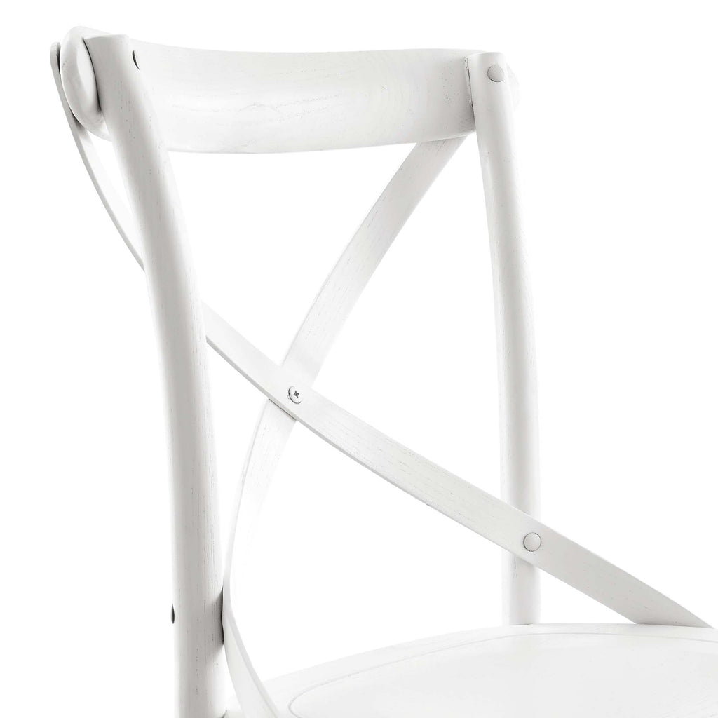 Gear Dining Side Chair - White (EEI-5564-WHI)