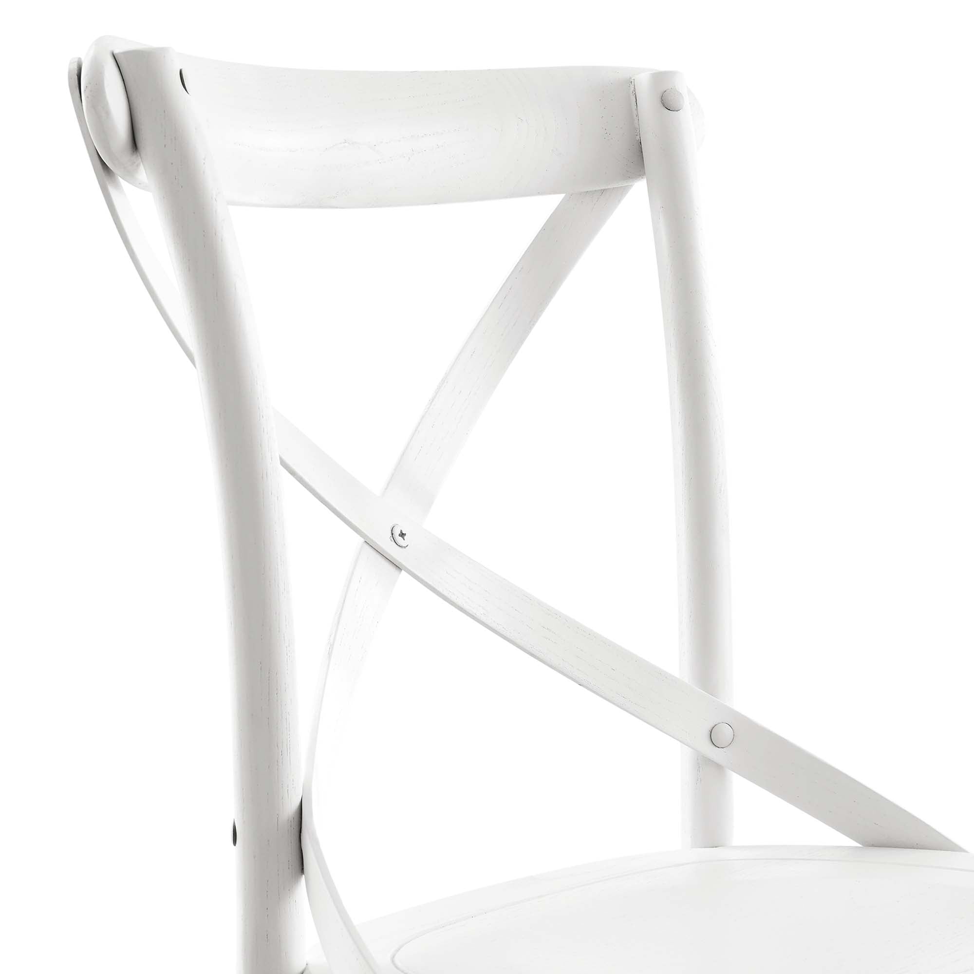 Gear Dining Side Chair - White (EEI-5564-WHI)