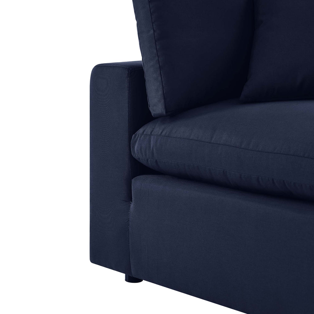 Commix Overstuffed Outdoor Patio Loveseat - Navy