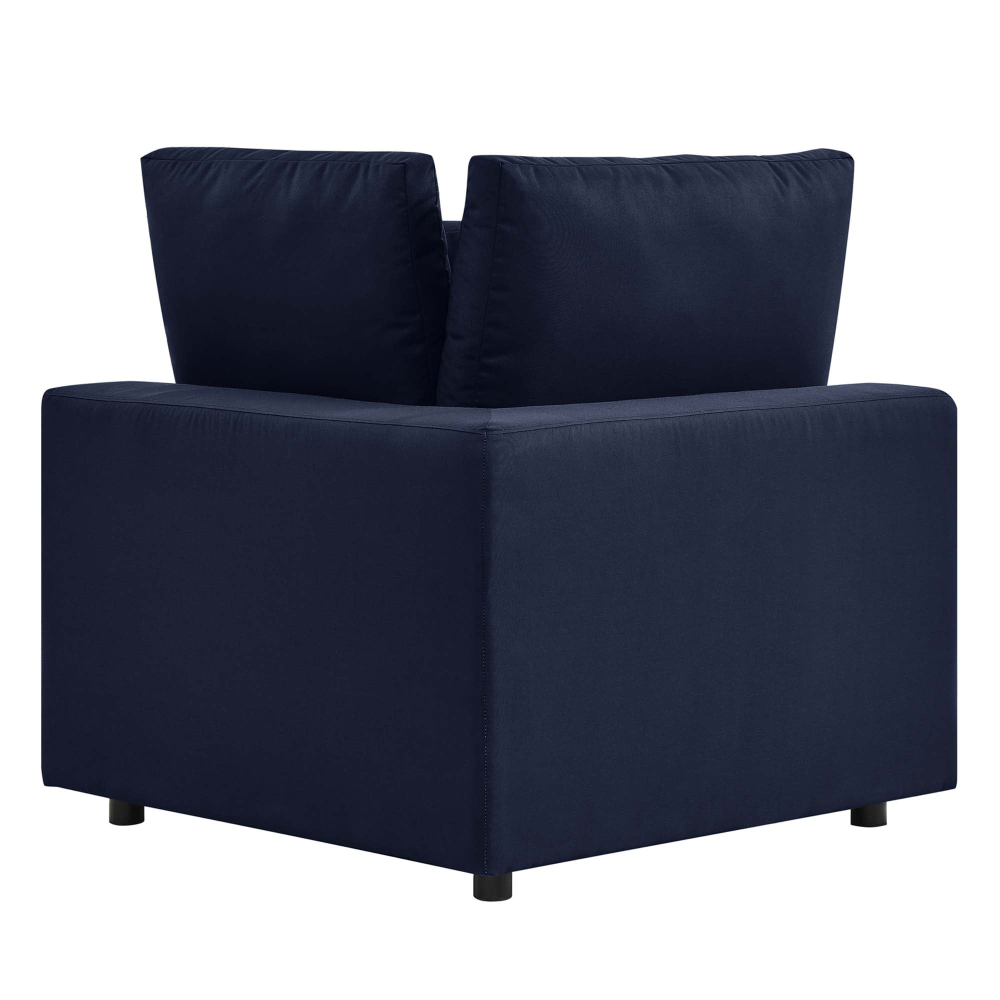 Commix Overstuffed Outdoor Patio Loveseat - Navy