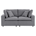 Commix Sunbrella Outdoor Patio Loveseat - Gray