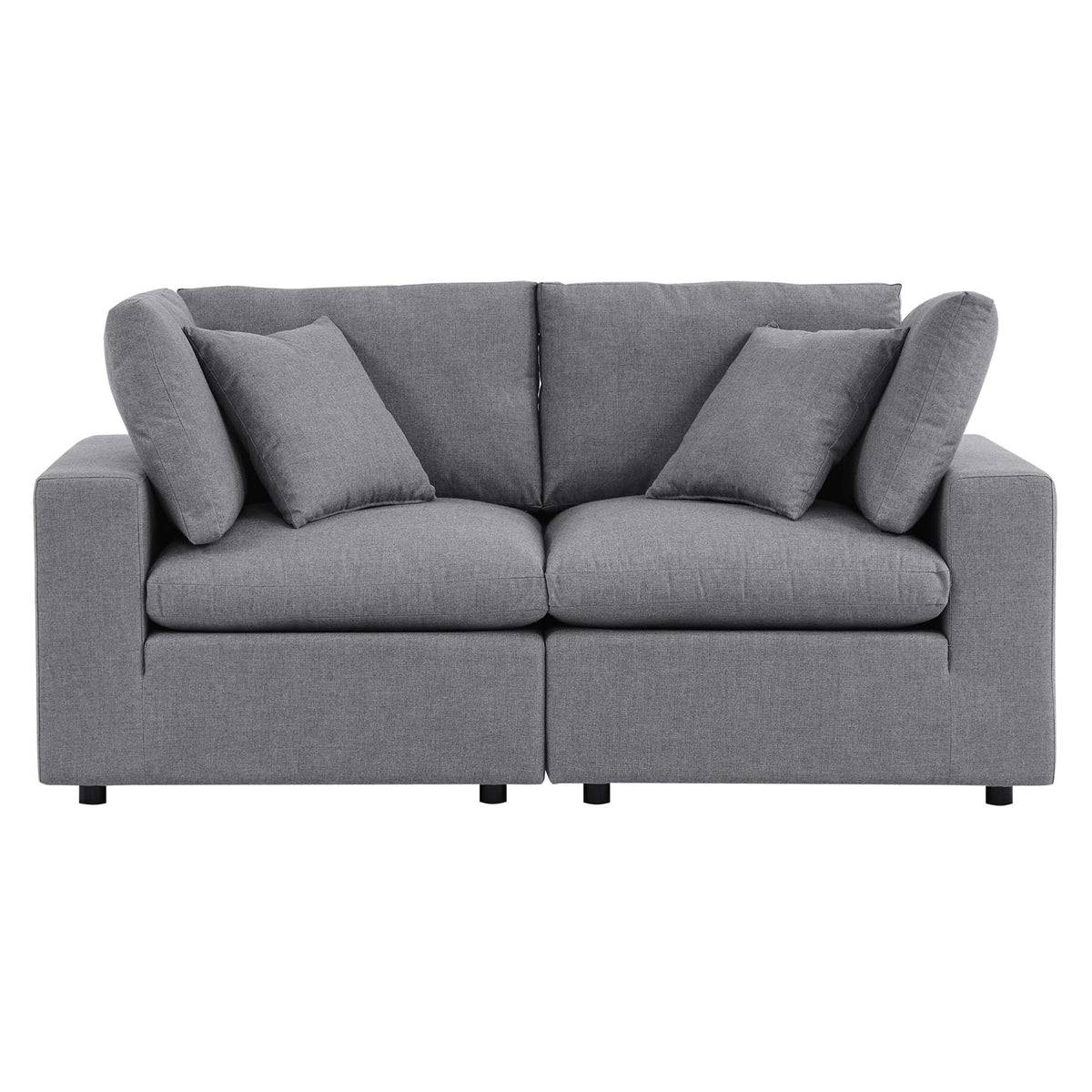 Commix Sunbrella Outdoor Patio Loveseat - Gray
