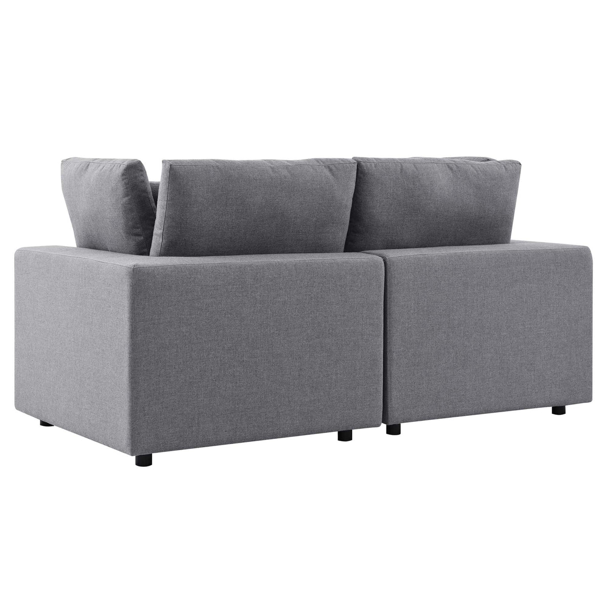 Commix Sunbrella Outdoor Patio Loveseat - Gray