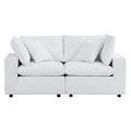 Commix Sunbrella Outdoor Patio Loveseat - White