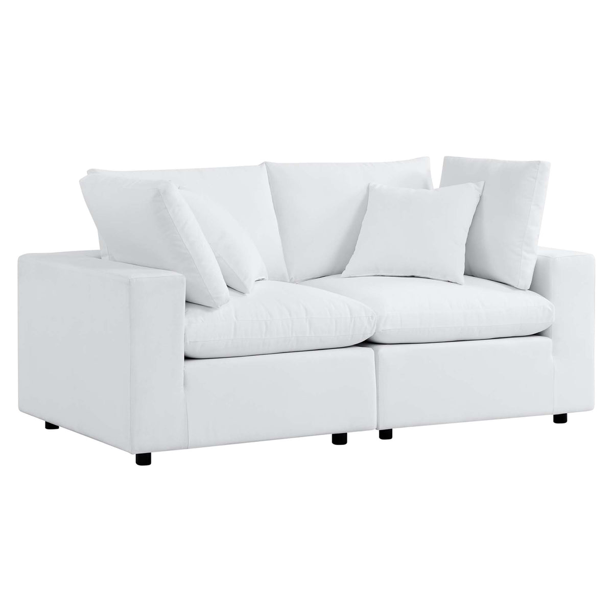 Commix Sunbrella Outdoor Patio Loveseat - White
