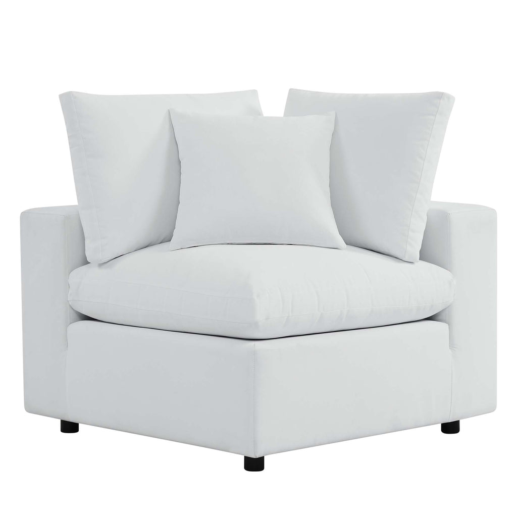 Commix Sunbrella Outdoor Patio Loveseat - White