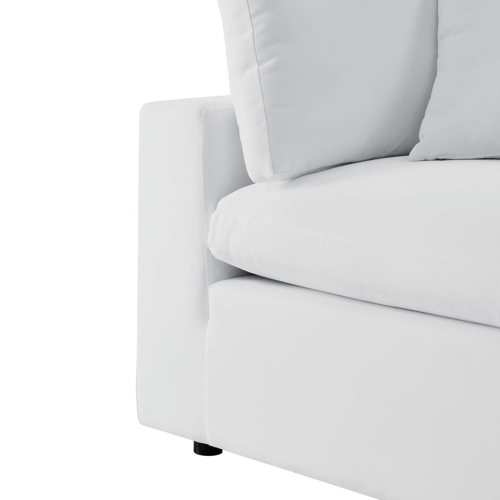 Commix Sunbrella Outdoor Patio Loveseat - White