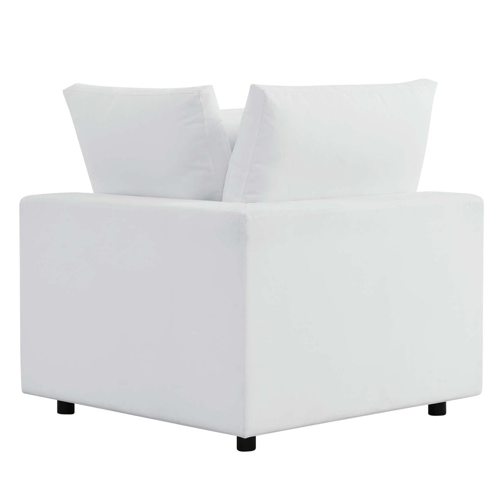 Commix Sunbrella Outdoor Patio Loveseat - White