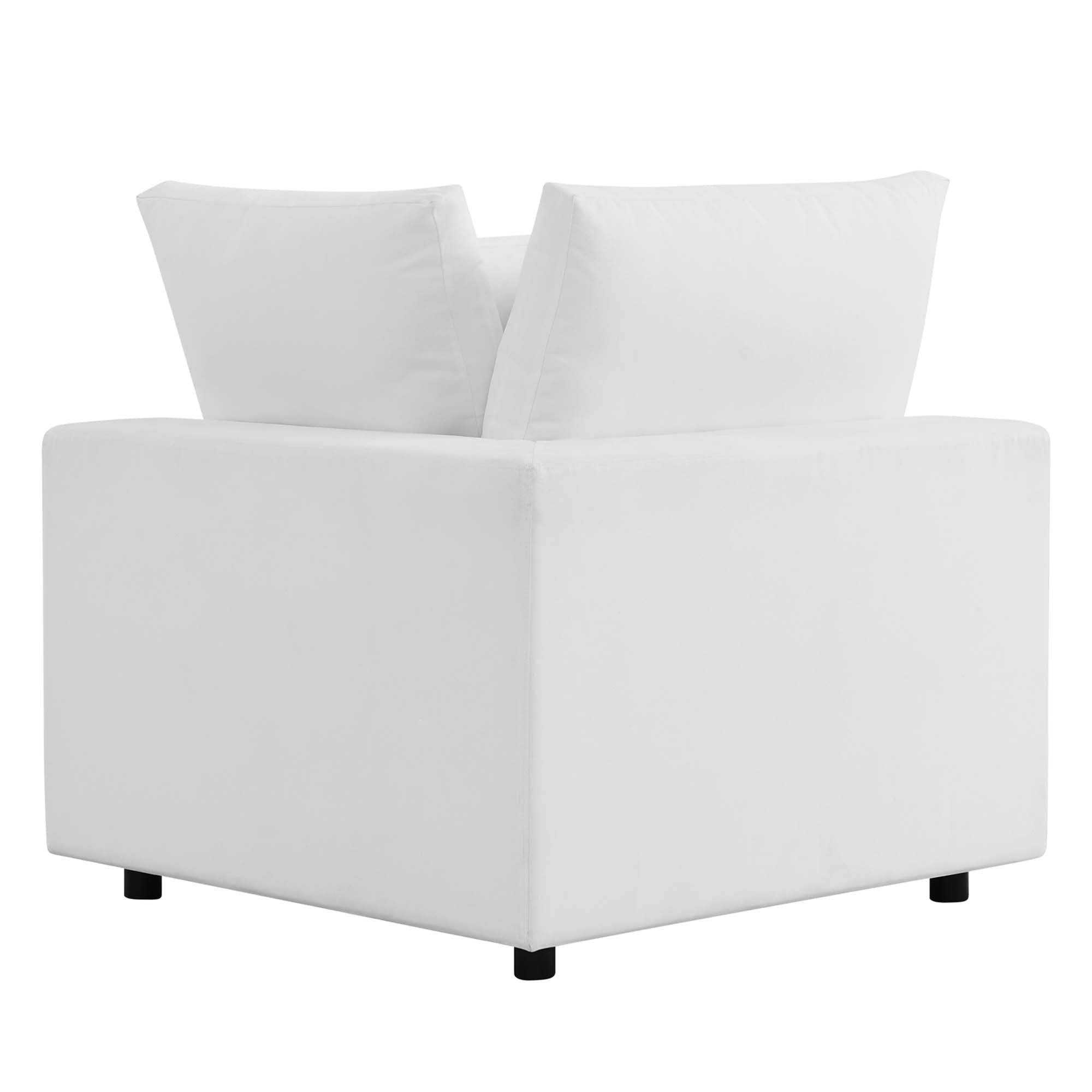 Commix Sunbrella Outdoor Patio Loveseat - White