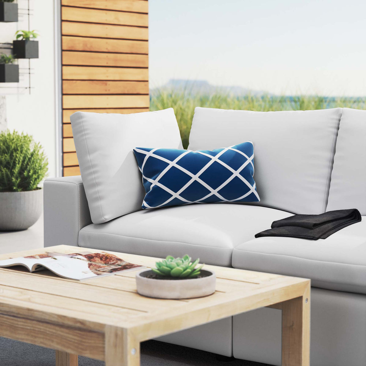 Commix Sunbrella Outdoor Patio Loveseat - White