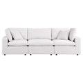 Commix Overstuffed Outdoor Patio Sofa - White